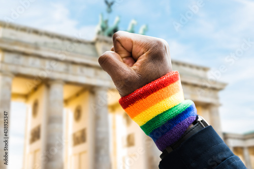 Canvas Print Gay Power And Pride Wristband