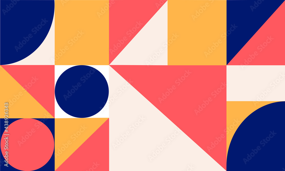 Obraz premium カラフルジオメトリックの背景・壁紙素材