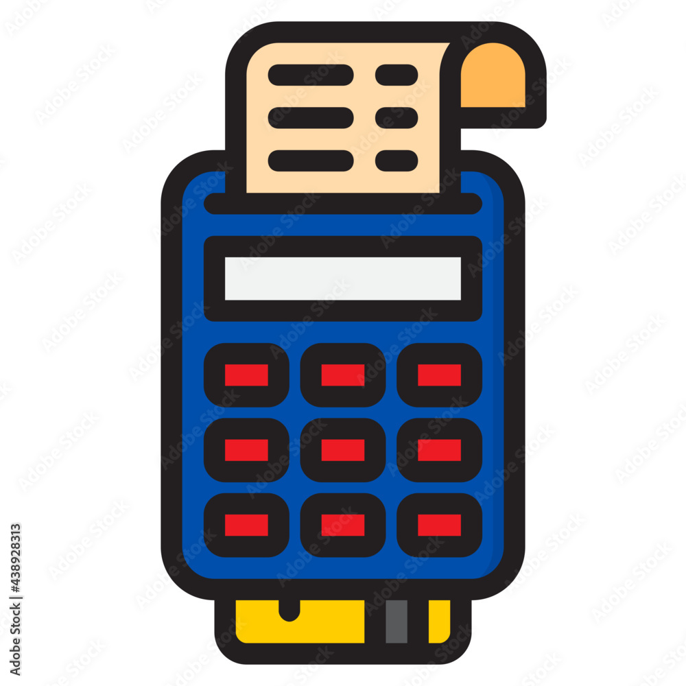 cashier color line style icon cashier color line style icon