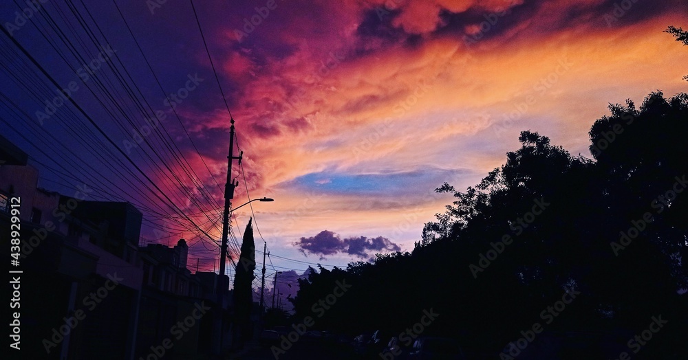 Fototapeta premium sunset in the mountains