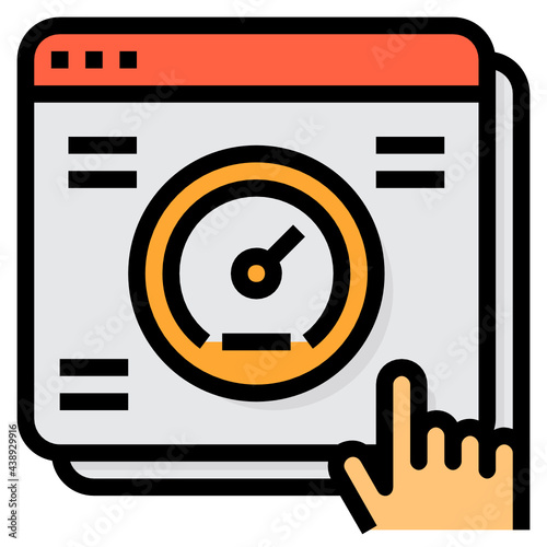 Page Speed line icon