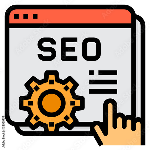 Seo line icon