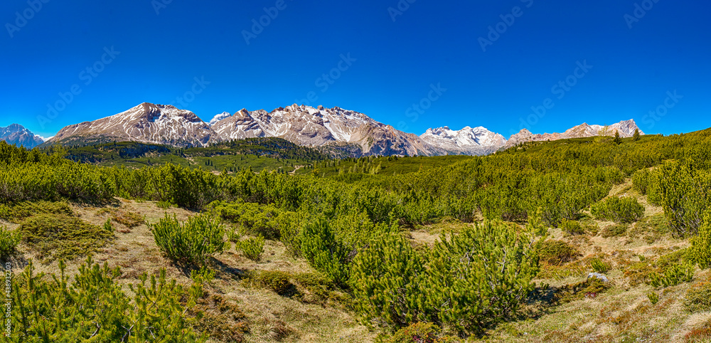 Fototapeta premium Malga Ra Stua in den Dolomiten