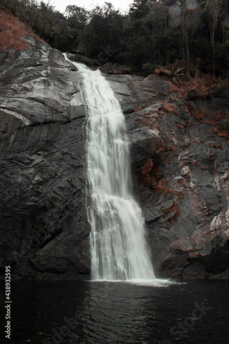 waterfall in autumn