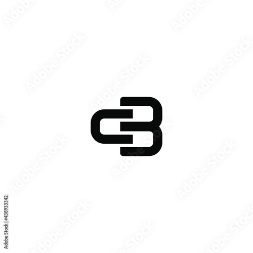 bc cb letter vector logo abstract