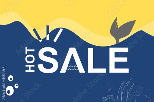 hot sale banner summer undersea