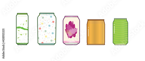 Cute flat sake wine bottles vector cartoon art illustration