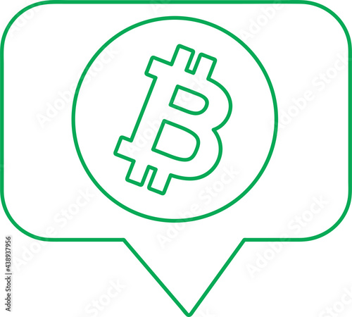 Bitcoin icon sign design