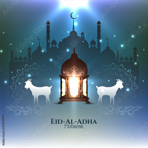 Traditional Islamic religious festival Eid Al Adha mubarak background