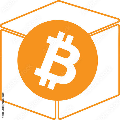 Bitcoin icon sign design