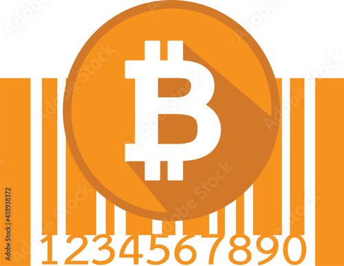 Bitcoin icon sign design