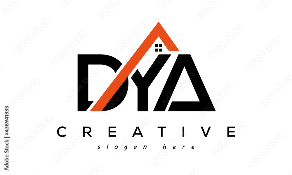 initial DYA letters real estate construction logo vector Stock Vector ...