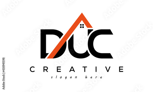 initial DUC letters real estate construction logo vector photo