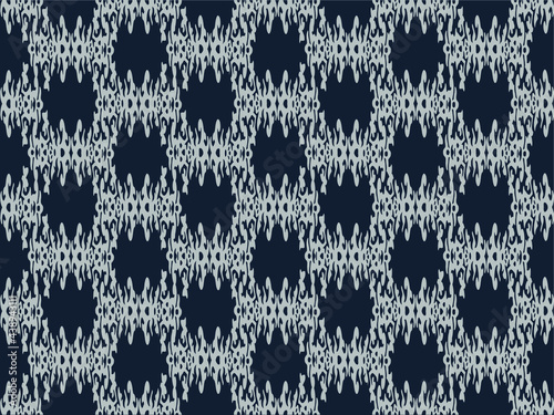 vector pattern traditional fabric pattern design Mole pattern vector background image on black background.