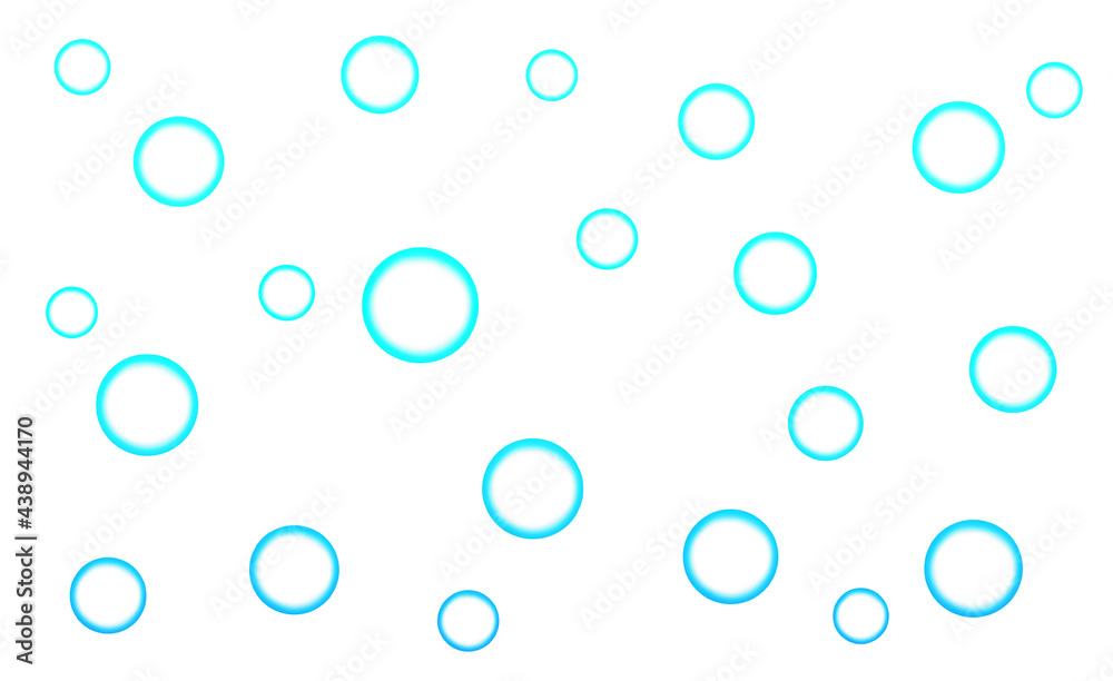 Blue gradient bubble pattern