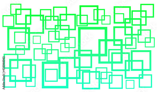 Square green ring pattern