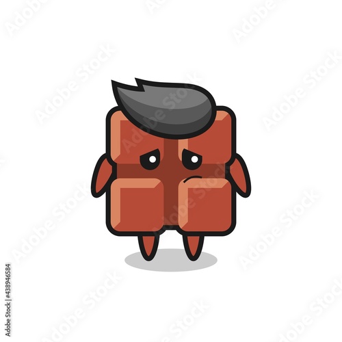 the lazy gesture of chocolate bar cartoon character