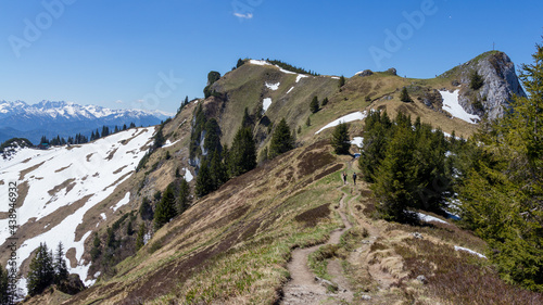 Wanderung in der deutschen Alpenlandschaft.