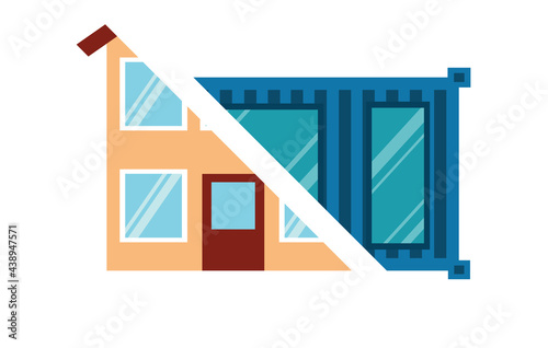 The choice of home is classic or modern, stone or container house