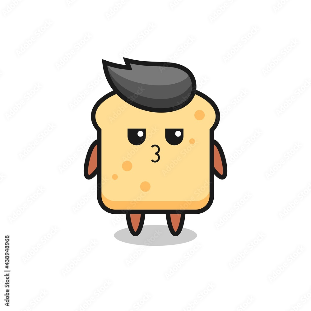 the bored expression of cute bread characters the bored expression of cute bread characters