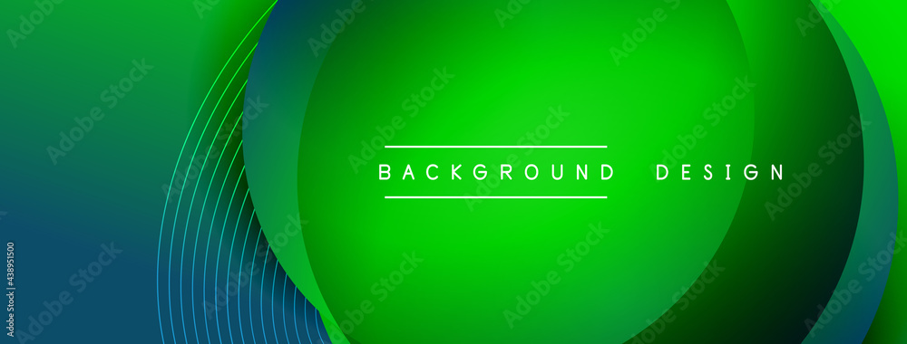 Gradient circles with shadows. Vector techno abstract background. Modern overlapping forms wallpaper background, design template Gradient circles with shadows. Vector techno abstract background. Modern overlapping forms wallpaper background, design template