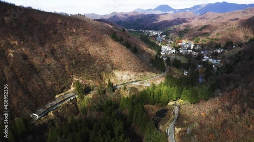 Spectacular Japanese landscape, countryside, drone shots