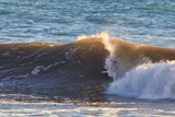 Surfing big winter waves in Rincon cove California