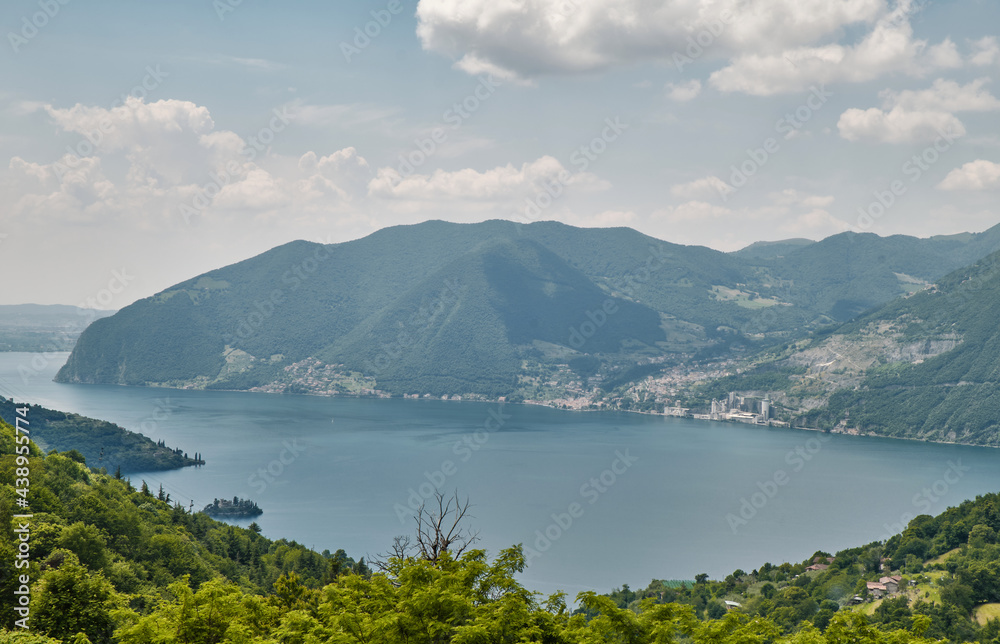 Pyramids of Zone Rock formations, also known as fairy chimneys, earth pyramids, hoodoos Monument rocks (Chalk Pyramids) of Zone at (ISEO) lake Lombardy Italy.