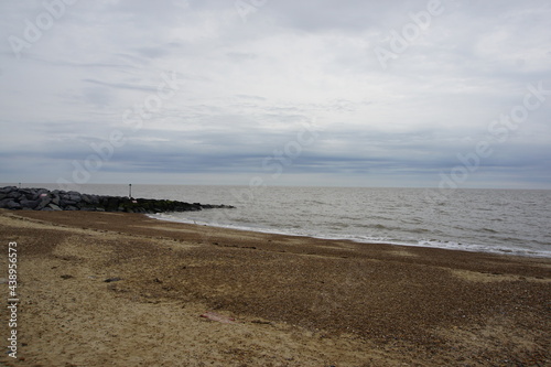 Felixstowe beach, photographed in May 2021