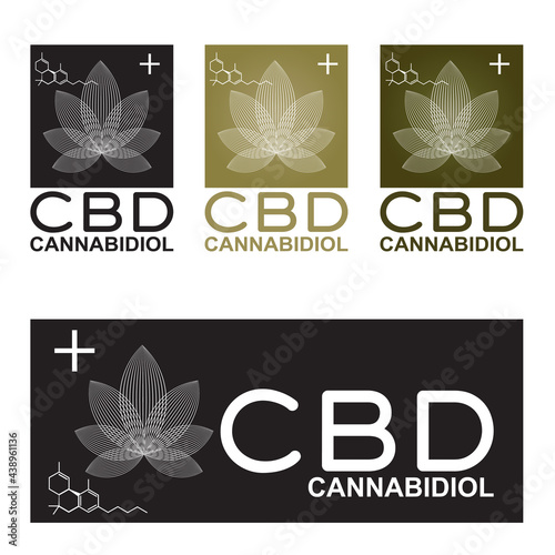 Vector design CBD badge for advertising or business template