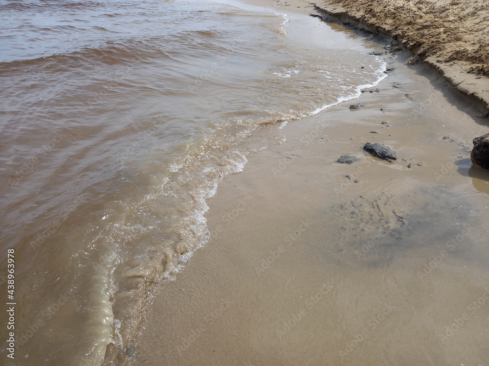 waves on the beach