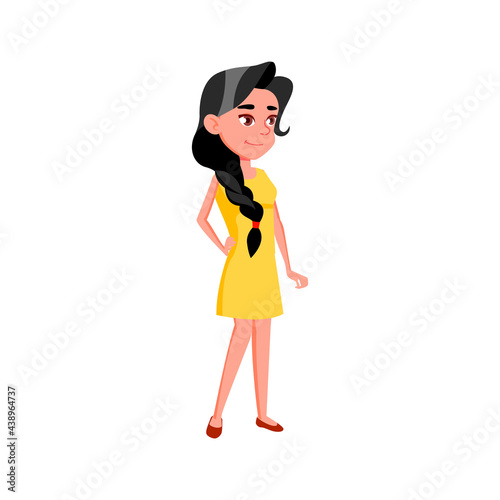 glamor lady on fashion show cartoon vector. glamor lady on fashion show character. isolated flat cartoon illustration