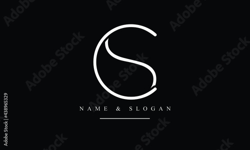 SC, CS, S, C abstract letters logo monogram