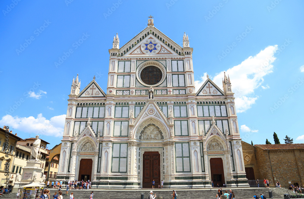 The Basilica of Santa Croce in Florence. Italy