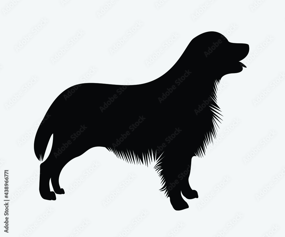 Golden Retriever Dog Printable Vector Illustration Golden Retriever Dog Silhouette Dog Vector Symbol 