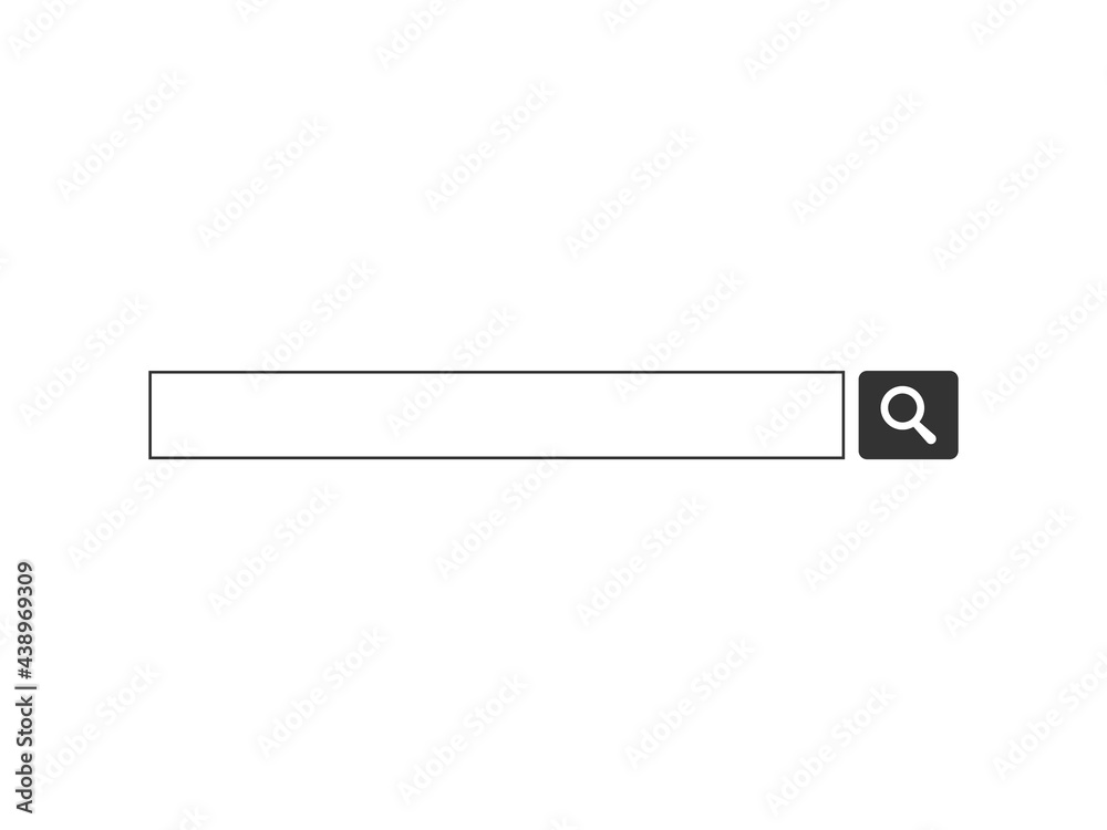 検索ボックス 検索窓 検索エンジン インターネットリサーチのイラストアイコン Stock Vektorgrafik Adobe Stock