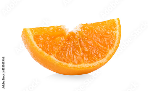 tangerine or clementine on white background