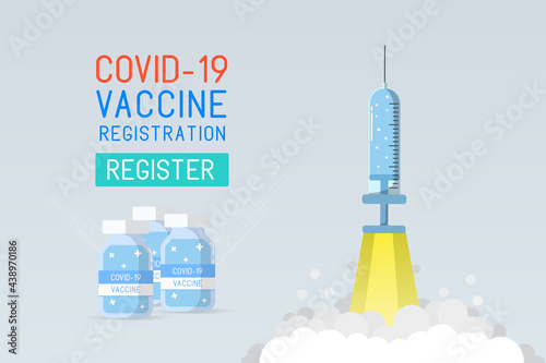 Covid Coronavirus Vaccine Registration Design Background