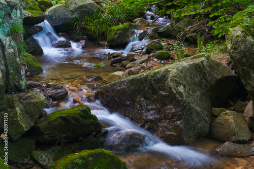 Early summer scenery of Dabie Mountain Bodao Peak Scenic Area in Luotian  Huanggang  Hubei  China