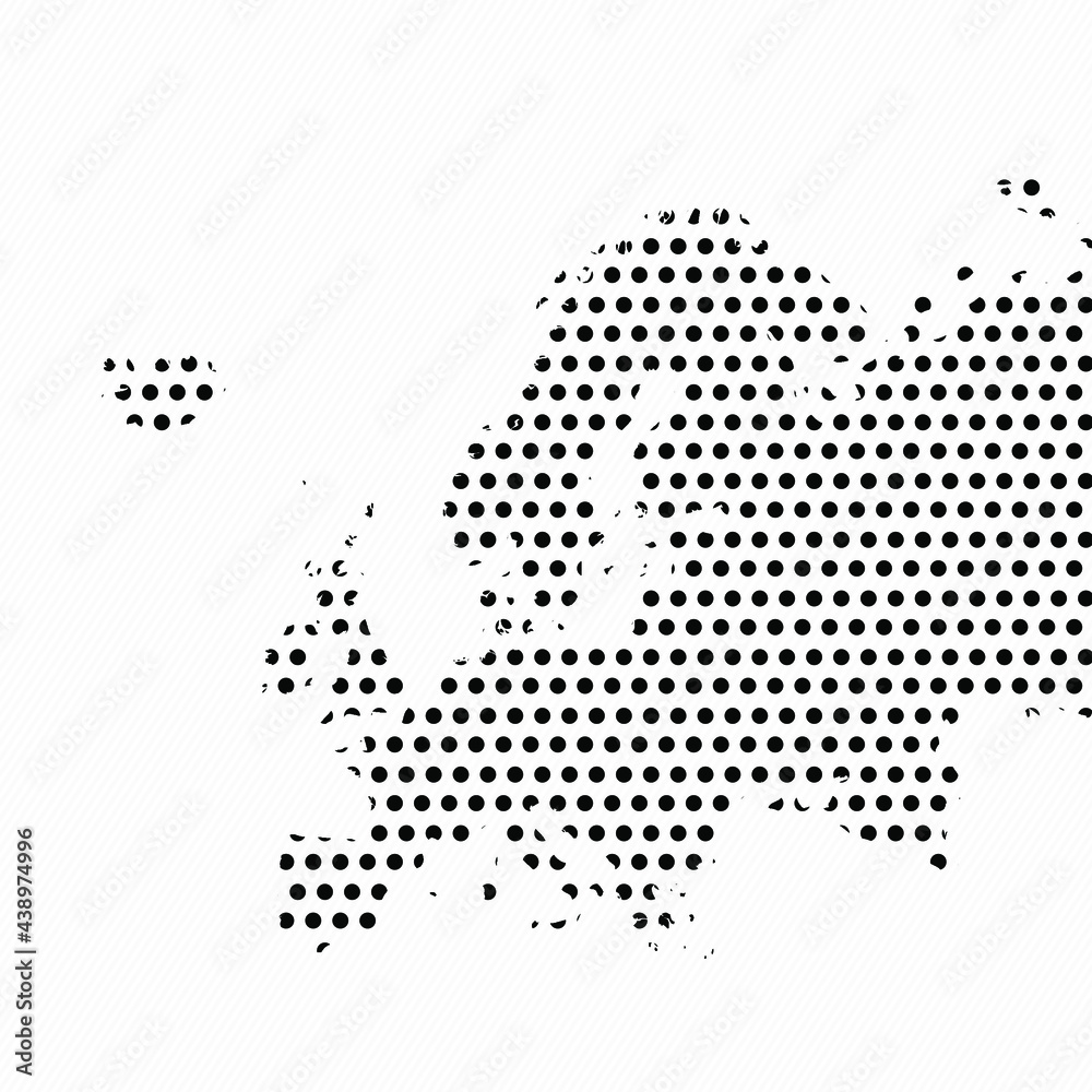 Dotted Map of Europe Dotted Map of Europe
