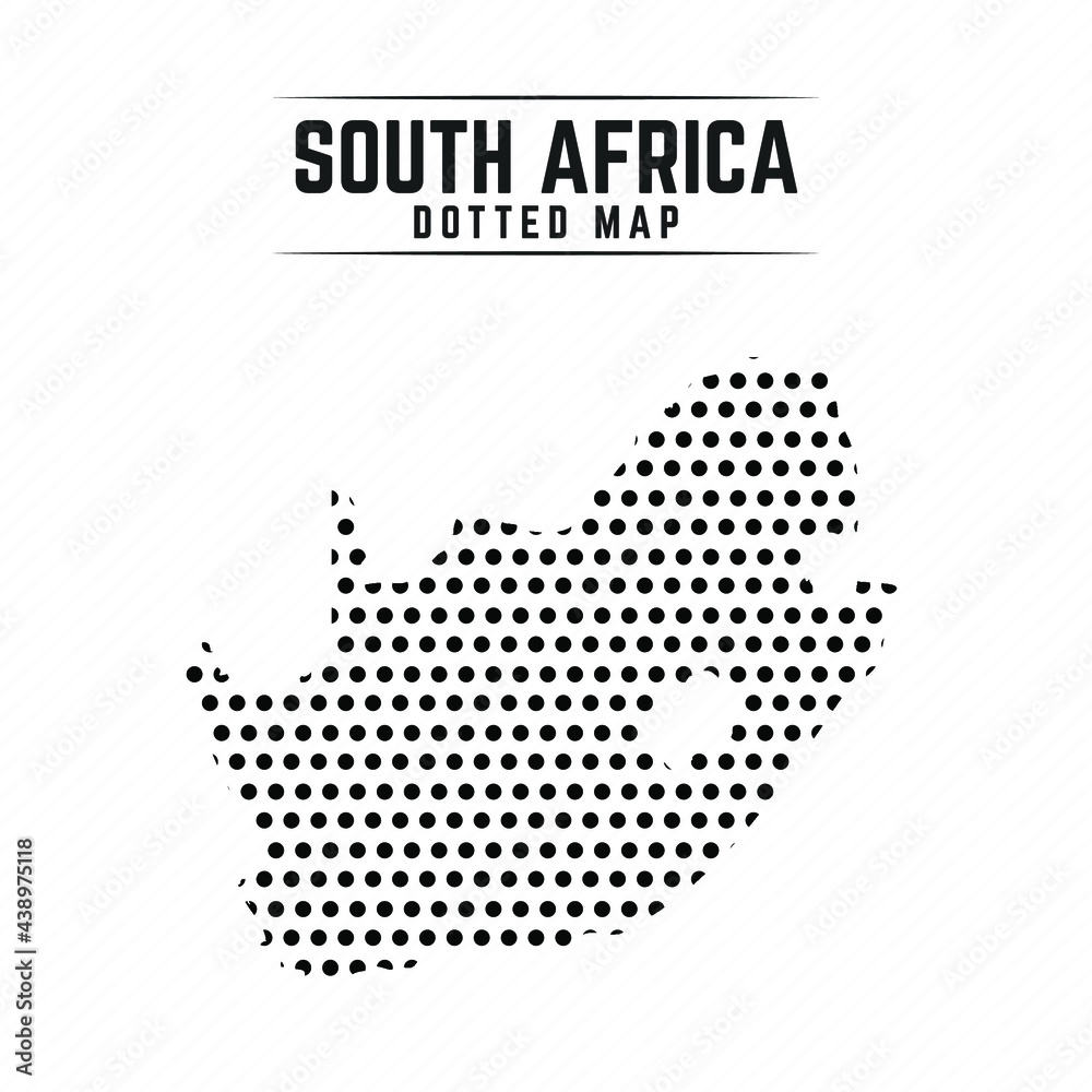 Dotted Map of South Africa