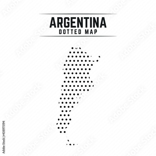 Dotted Map of Argentina