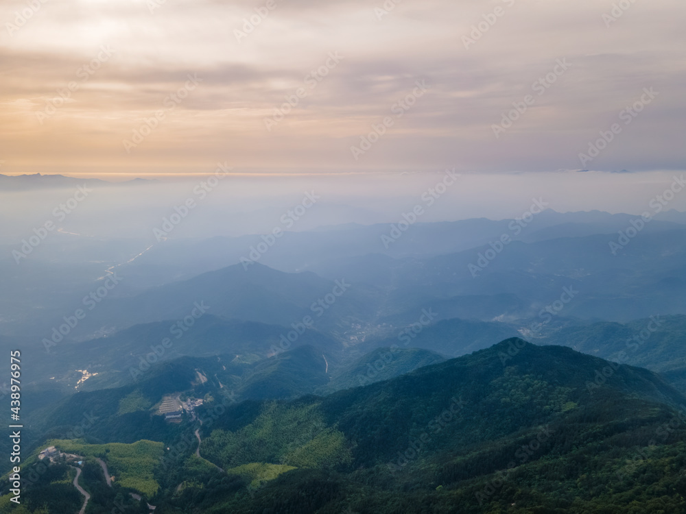 Early summer scenery of Dabie Mountain Bodao Peak Scenic Area in Luotian, Huanggang, Hubei, China