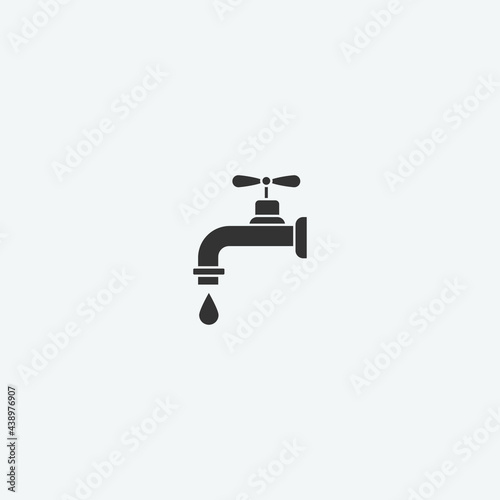 Faucet vector icon illustration sign