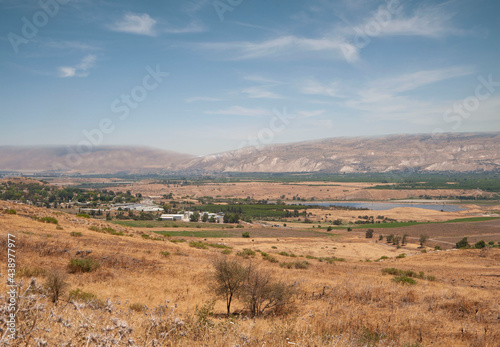 Panoramic view of the Jordan Valley, Israel.