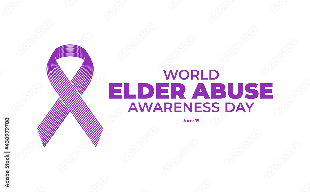 World Elder abuse awareness day with simple minimalist line art monoline style illustration. World Elder abuse awareness day with simple minimalist line art monoline style illustration.