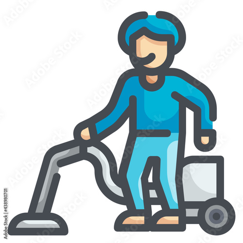 Vacuum Cleaner icon of Daily routine set