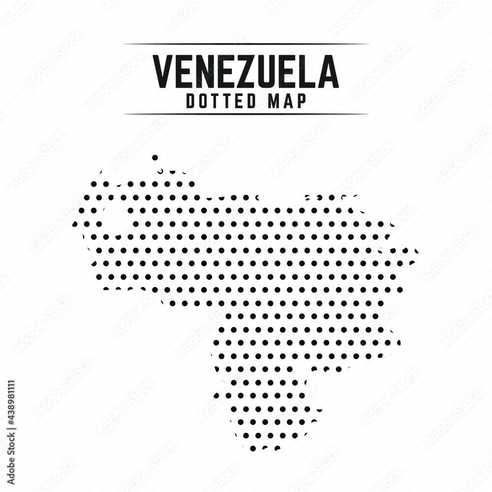 Dotted Map of Venezuela