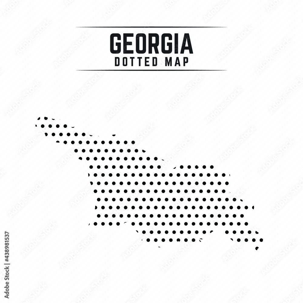Dotted Map of Georgia