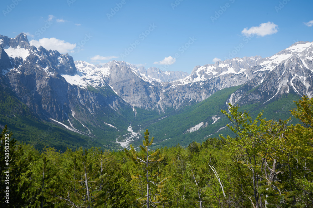 theth environment park albanian alps mountains, hiking destination